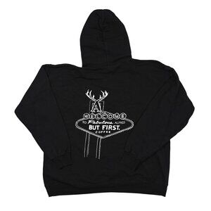 Alfred But First Coffee Hoodie in Black